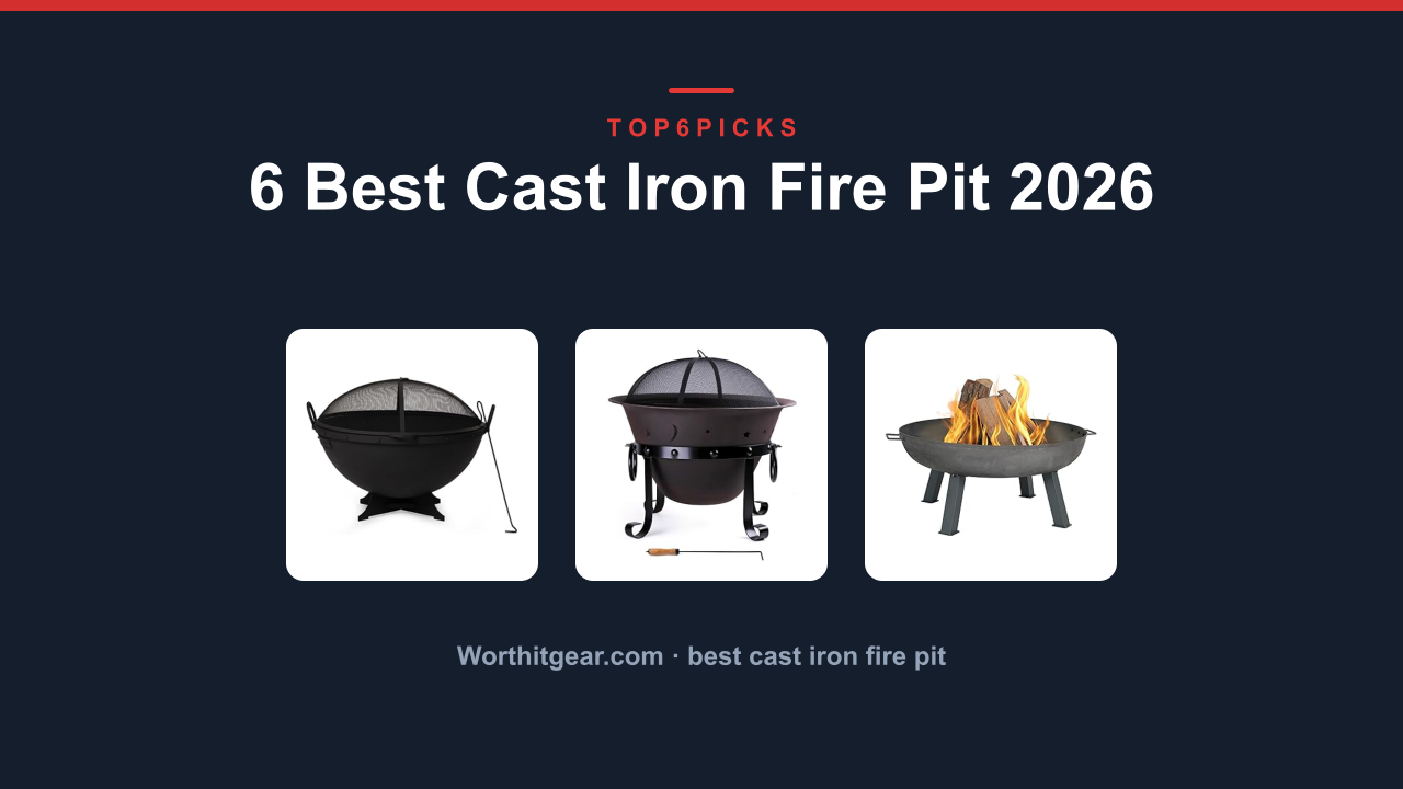 6 Best Cast Iron Fire Pit 2026