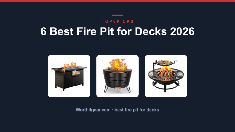 6 Best Fire Pit for Decks 2026
