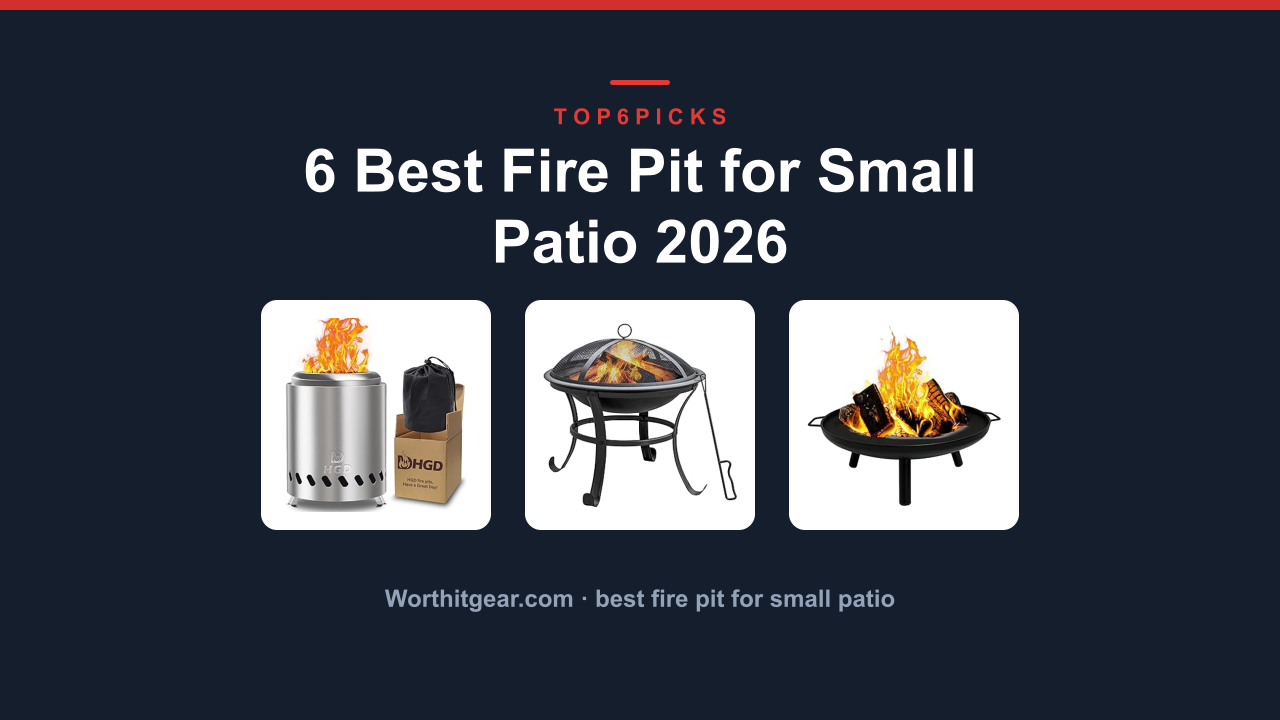 6 Best Fire Pit for Small Patio 2026