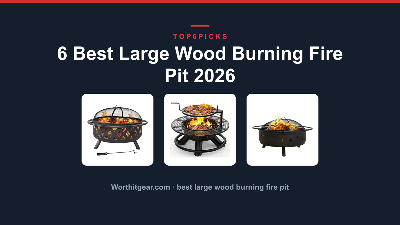 6 Best Large Wood Burning Fire Pit 2026