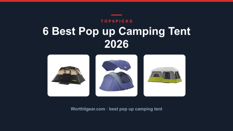 6 Best Pop up Camping Tent 2026