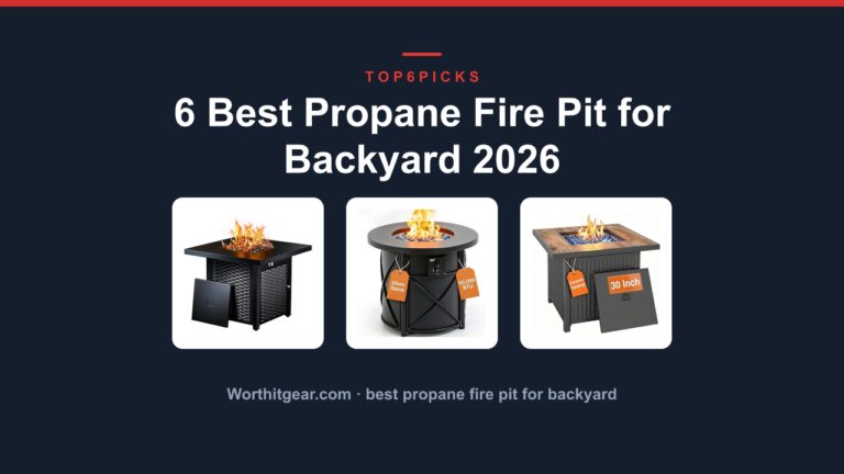 6 Best Propane Fire Pit for Backyard 2026