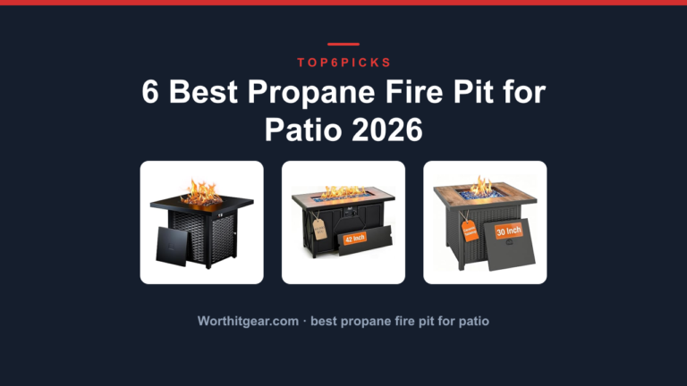 6 Best Propane Fire Pit for Patio 2026