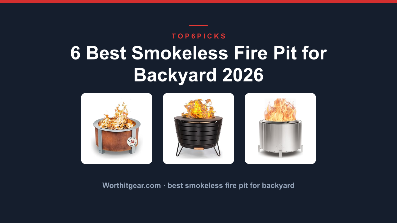 6 Best Smokeless Fire Pit for Backyard 2026