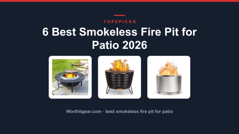 6 Best Smokeless Fire Pit for Patio 2026