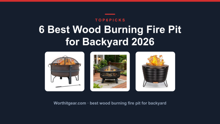 6 Best Wood Burning Fire Pit for Backyard 2026