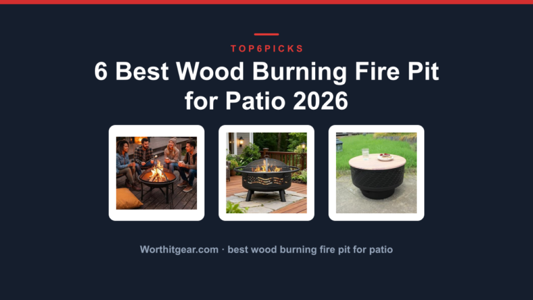 6 Best Wood Burning Fire Pit for Patio 2026