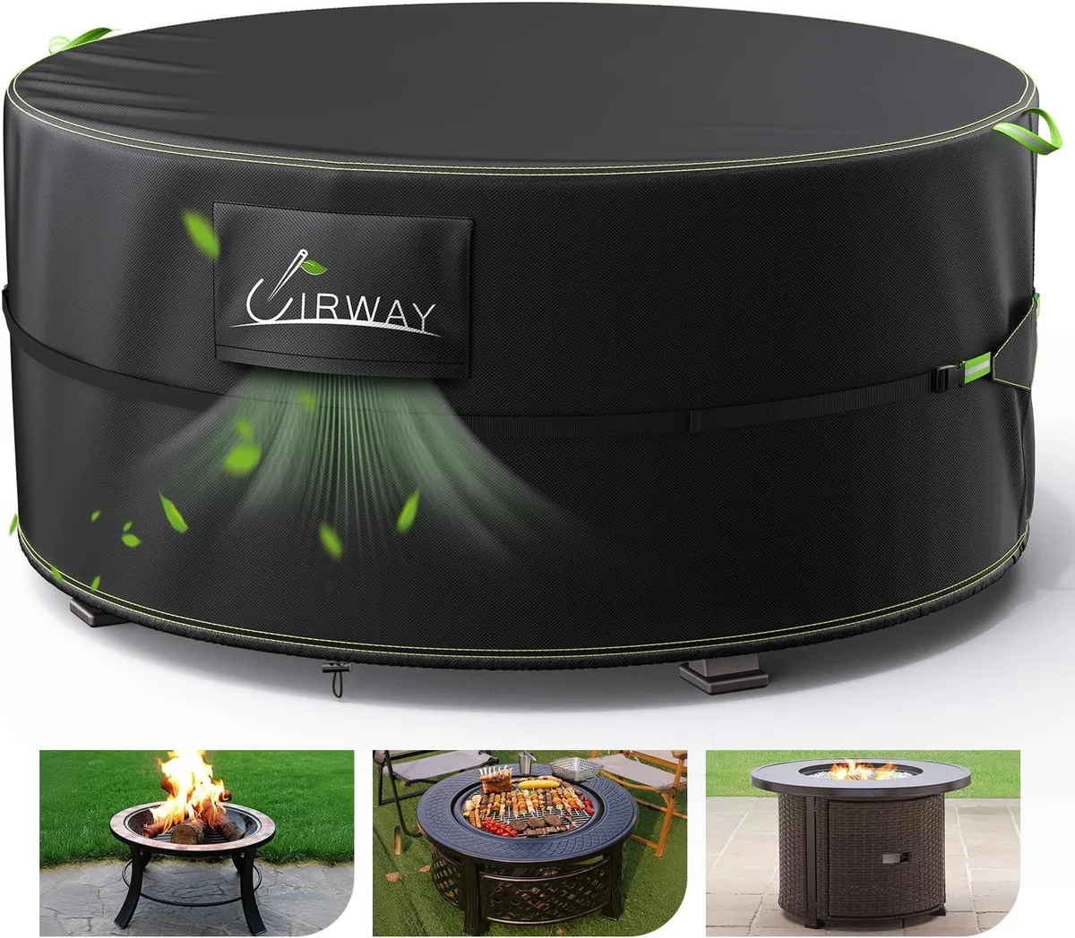 fire pit cover storage