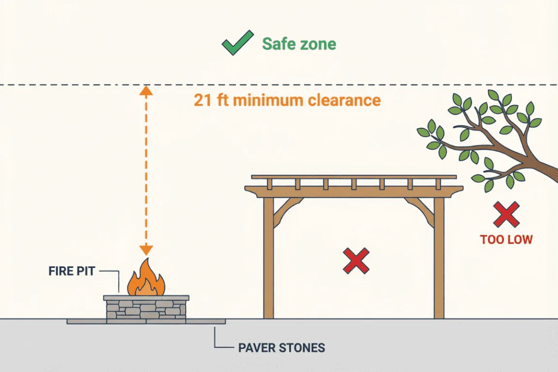 fire pit placement rules