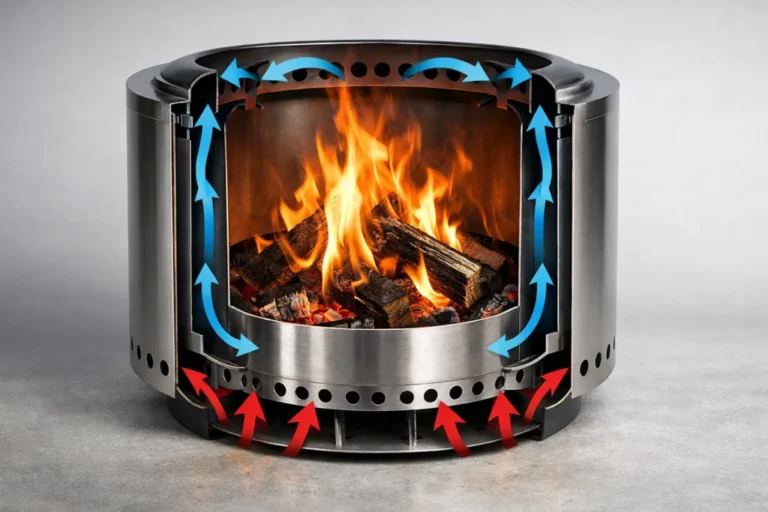 how to make a fire pit smokeless