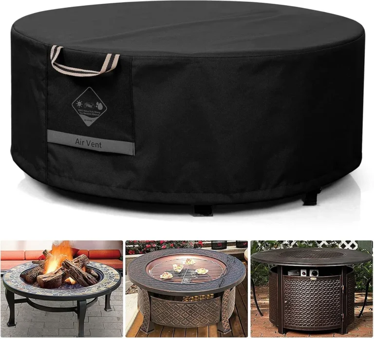 how to protect a fire pit from rain