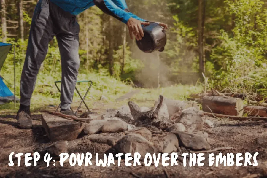 how to put out a fire pit