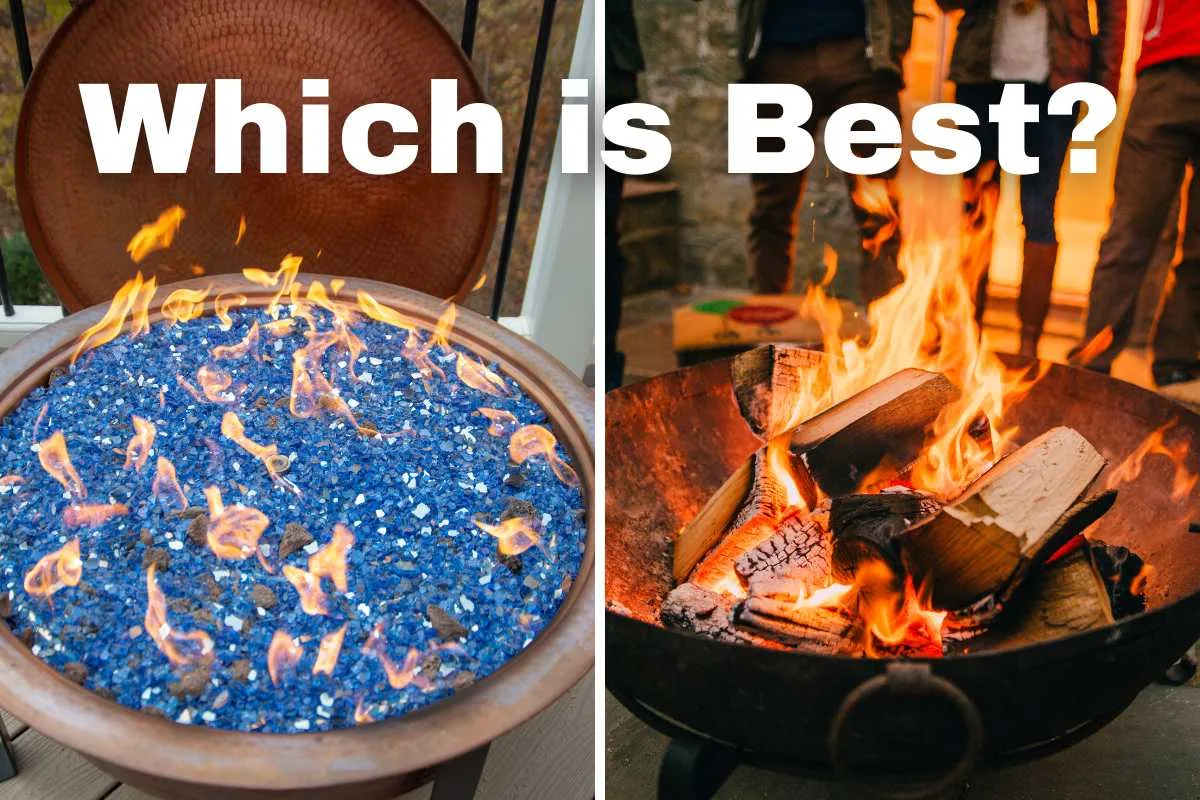 propane vs wood fire pit