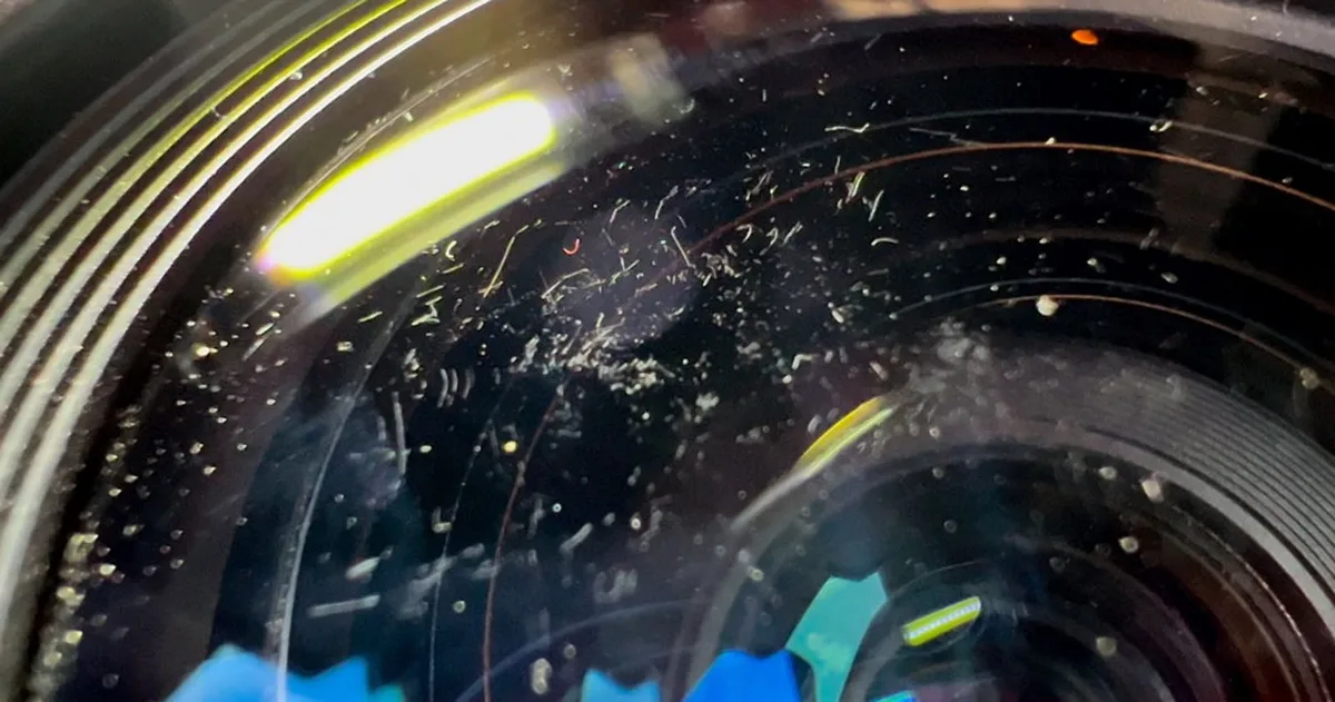 scratched lens coating