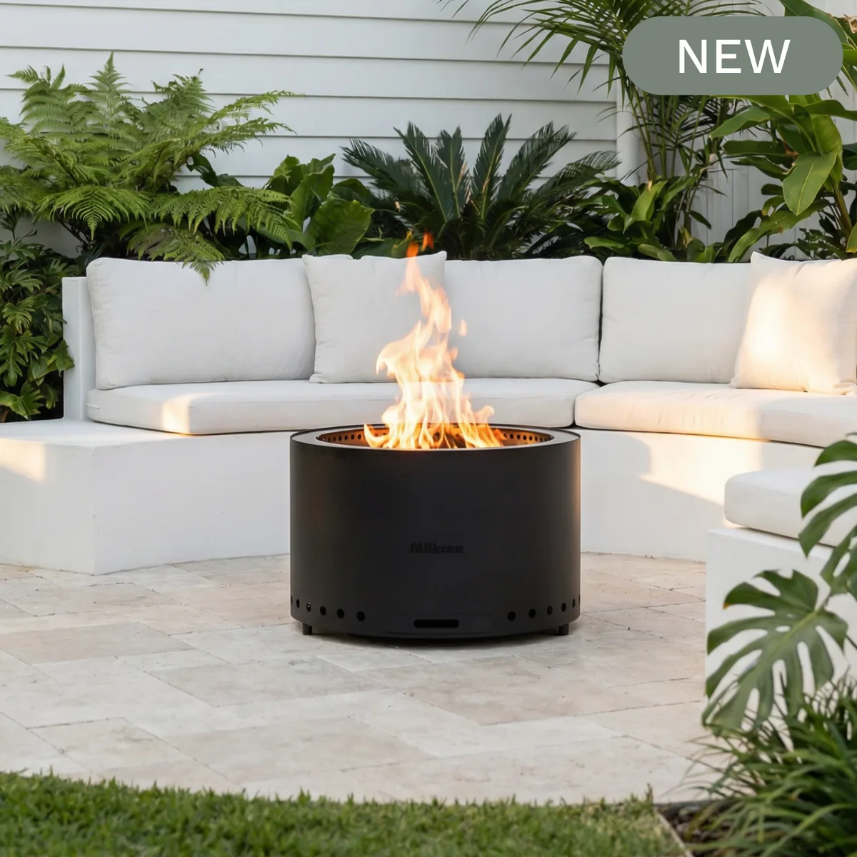 why is my fire pit producing black smoke