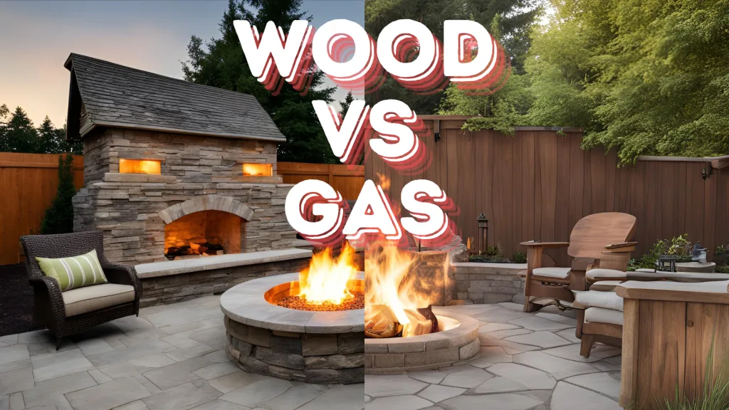 Wood-burning vs. gas fire pit